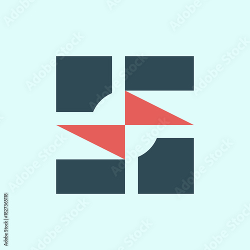 Abstract logo. Logo design. Template elements. Geometric abstract logo