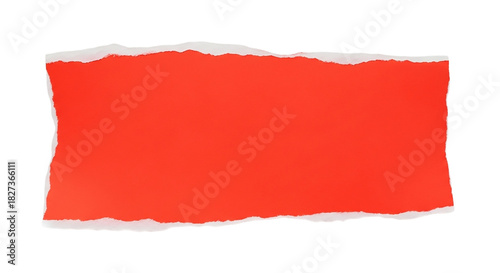 Wallpaper Mural Torn Piece of Red Paper with Rough Edges Torontodigital.ca