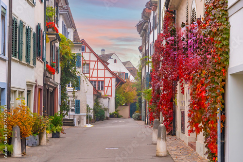 Old town Basel city skyline, city scape of  Switzerland