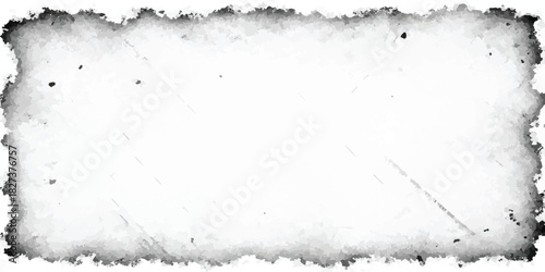 Grunge frame with distressed edges black and white texture for backgrounds adding a vintage or worn effect