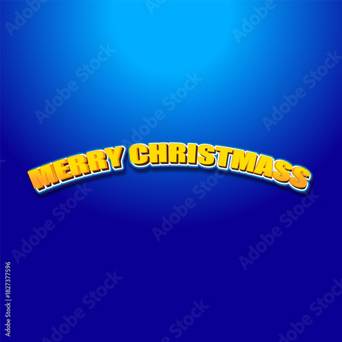 This bold “MERRY CHRISTMASS” text design features bright yellow cartoon-style lettering arranged in a festive curved layout. 