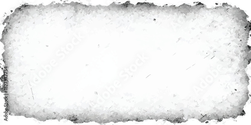Grunge frame with rough edges black and white texture for graphic design distressed border element for creative projects