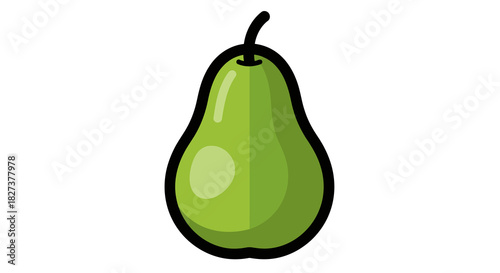pear isolated on white