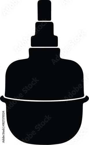 Illustration enema bulb medical hygiene healthcare silhouette vector