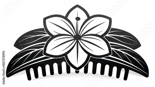 Elegant floral hair comb design brings a touch of nature and beauty to your style, perfect for adding a sophisticated accent to any hairstyle