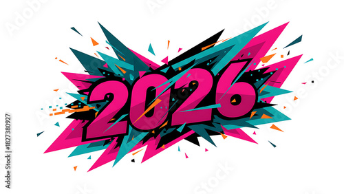 Edgy abstract 2026 illustration, Edgy Abstract 2026 Illustration - Dynamic & Forward-Looking Art