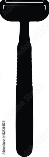 Illustration razor for hair removal simple clean silhouette vector