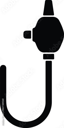 Illustration Simple shower douche health hygiene silhouette vector