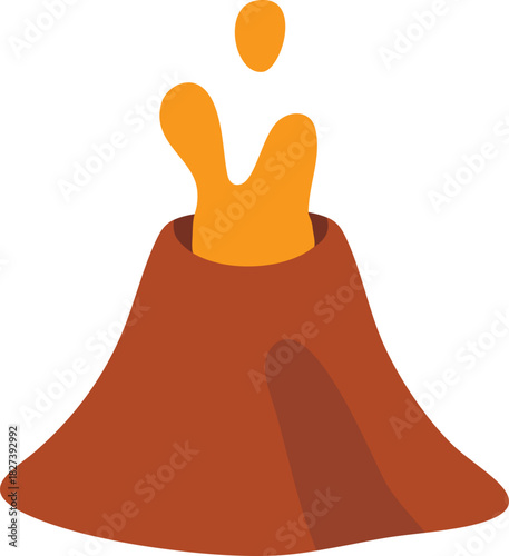 Small cinder cone with lava splash