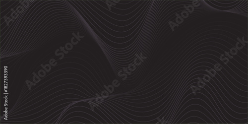 steel silver lines on a black background. metallic pattern. design modern luxury futuristic background vector illustration.