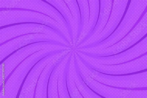 Swirling Purple Comic Style Background With Halftone Dots
