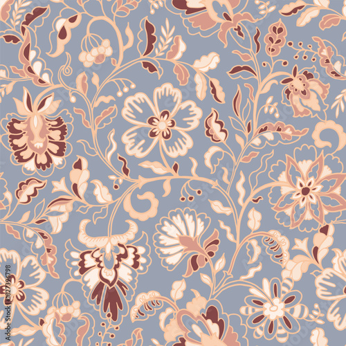 Elegant Botanical Vintage Floral Garden