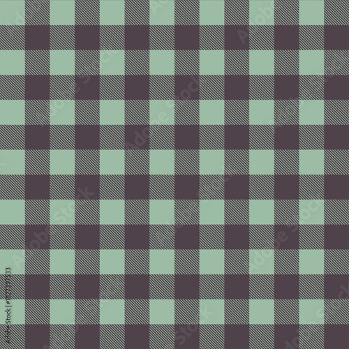 Bold Mint Black Gingham Check Pattern