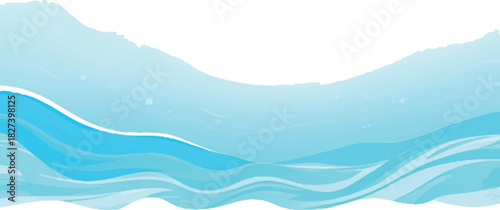 Abstract blue wave background illustration flowing water design element perfect for website headers and creative projects