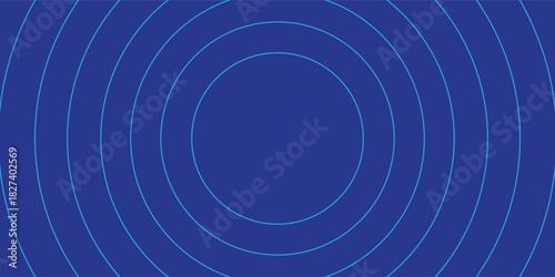 Abstract background with thin concentric blue circles creating a ripple or wave effect.