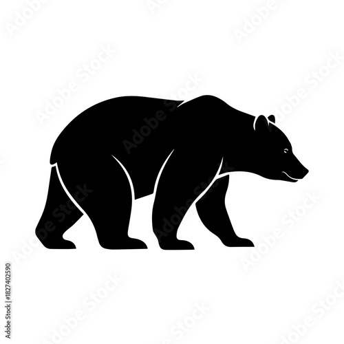 Silhouette of a Powerful Black Bear Wildlife, Nature, and Animal Symbolism