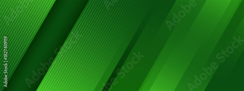 Abstract green sporty background template vector with shiny lines and lights.