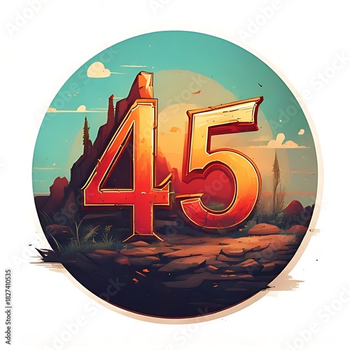 An illustration features the number 