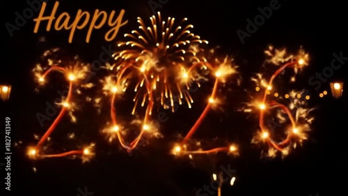 Sparkling Celebrations Welcoming the Year 2026 with Fireworks Display