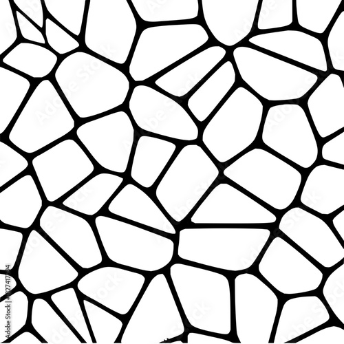 Stunning organic black and white cell pattern for modern designs and creative backgrounds, a versatile texture for impactful visual statements