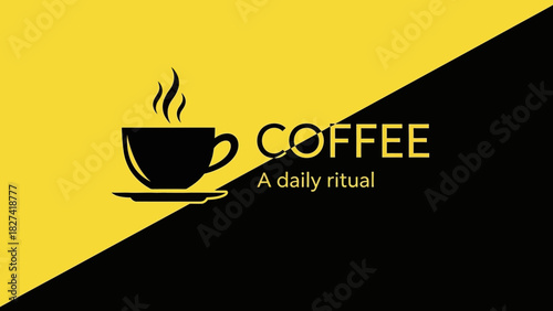 Coffee A Daily Ritual - A Hot Beverage in a Cup Icon