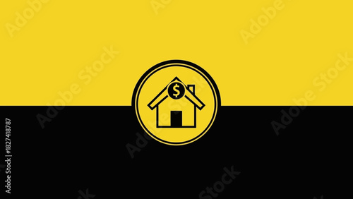 Home Investment Building Wealth with Property and Finance Icons