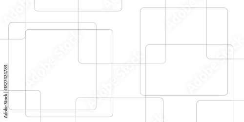 Abstract background white modern background. Gradient square shape design. Futuristic technology concept. Abstract geometric line square seamless pattern.