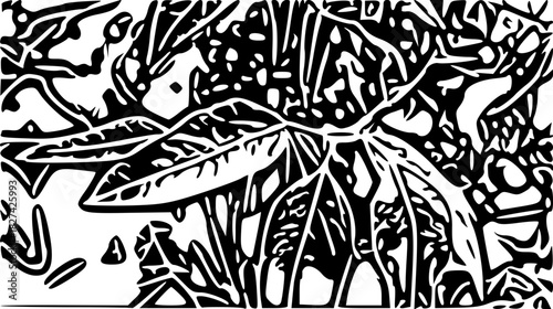 black and white seamless pattern