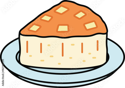 Gastro-treat Increment - Portion of Flavored Cuboid Served on Isolated Utensil