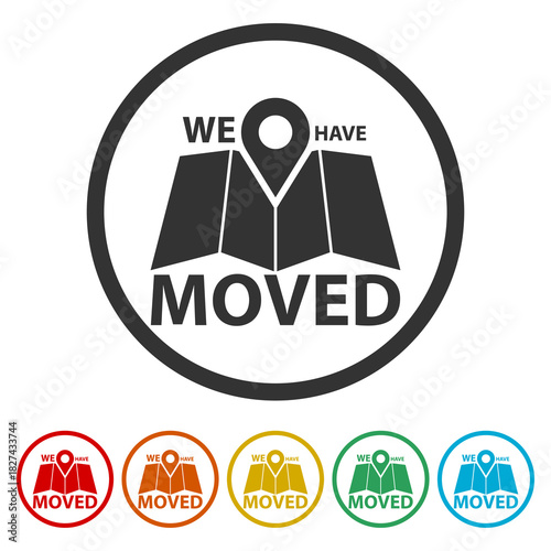 We have moved icon. Set icons in color circle buttons