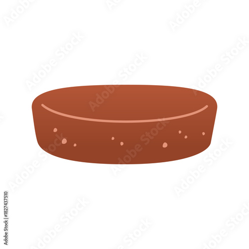 Ceramic ashtray, vase, kitchenware, jar icon. Craft hobby vector illustration. Ceramic dish, colorful tableware, clay product. Craft hobby vector illustration.