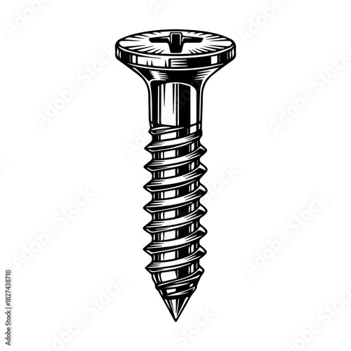 silhouette of screw icons