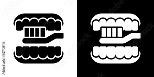Oral Care Icon Vector Illustration. Flat Style Design Created For Creative Flexibility In Light And Dark Versions. 