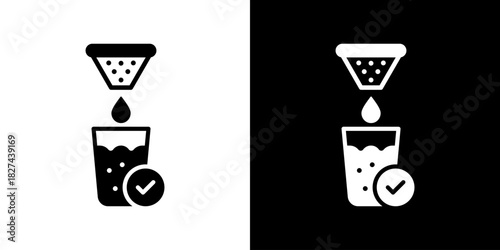Clean Water Icon Vector Illustration. Flat Style Design Created For Creative Flexibility In Light And Dark Versions. 