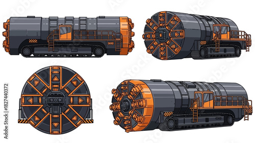Tunnel Boring Machine Construction Equipment Heavy Industry Engineering Machinery