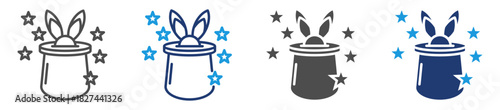 magic trick icon sheet multiple style