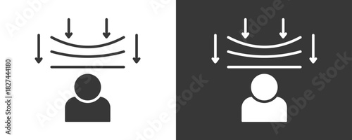 Resilience Icon Set Vector Collection Isolated In Black And White