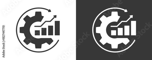 Improvement Icon Set Vector Collection Isolated In Black And White