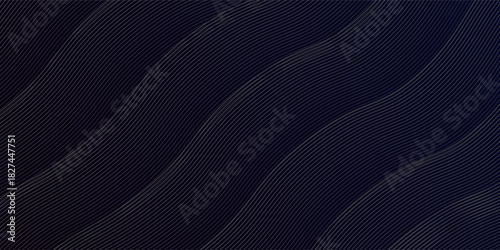 Line cosmic waves glowing under a starry night sky, evoking serenity and infinite depth. best vector