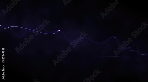 Abstract electrical discharge in the darkness