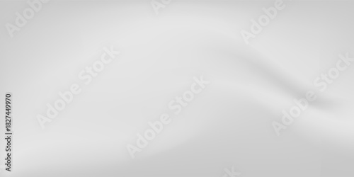 Vector silver foil background with metal mirror texture. Chrome gradient surface noise