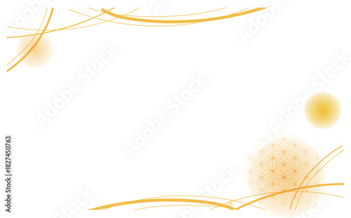 優しい和風背景イラスト装飾素材