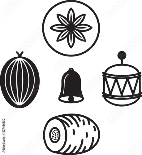 Collection of Various Graphic Icons