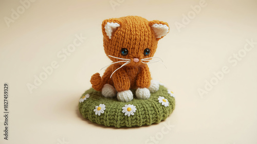 Knitted kitten