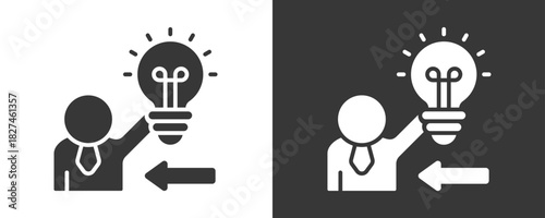 Proactive Icon Set Vector Collection Isolated In Black And White