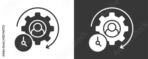 Efficiency Icon Set Vector Collection Isolated In Black And White