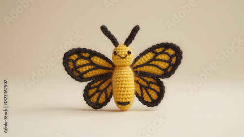 Knitted butterfly