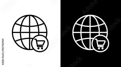 Ecommerce White Icon Set Vector 