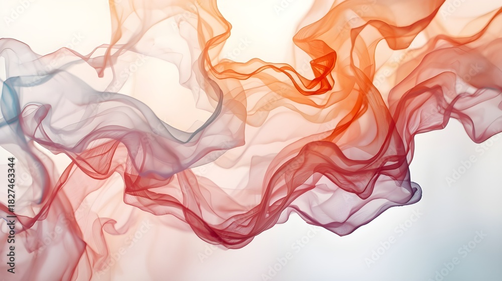 Fototapeta premium Generative AI- abstract colorful smoke
