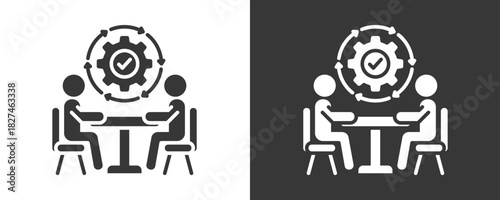 Effectiveness Icon Set Vector Collection Isolated In Black And White